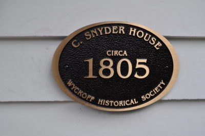 Wyckoff Historic House Plaques | Wyckoff Historical Society in